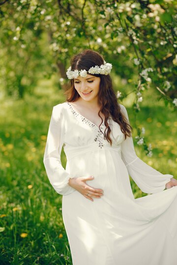 White Maternity Dress